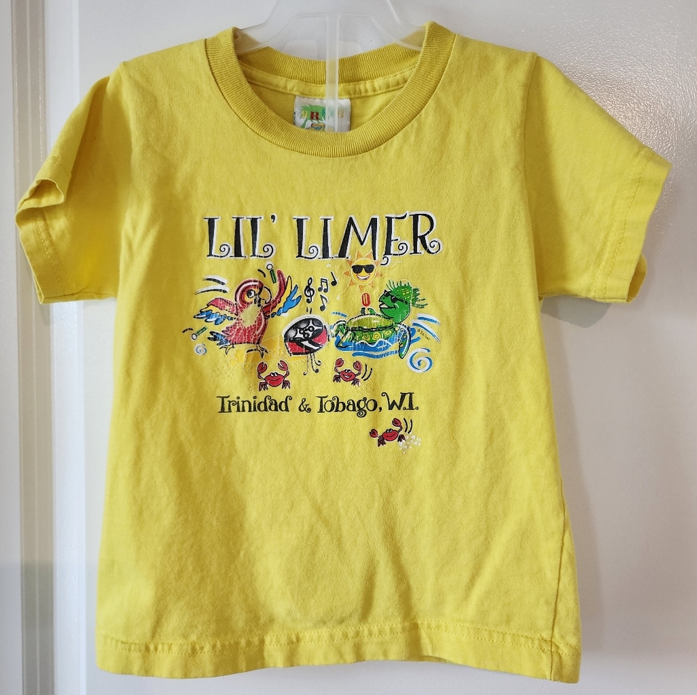 Sz S Yellow BRATS "Lil‎ Limer Trinidad and Tobago" t-shirt